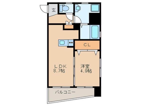 グランフォ－レ地行(1004)の物件間取画像